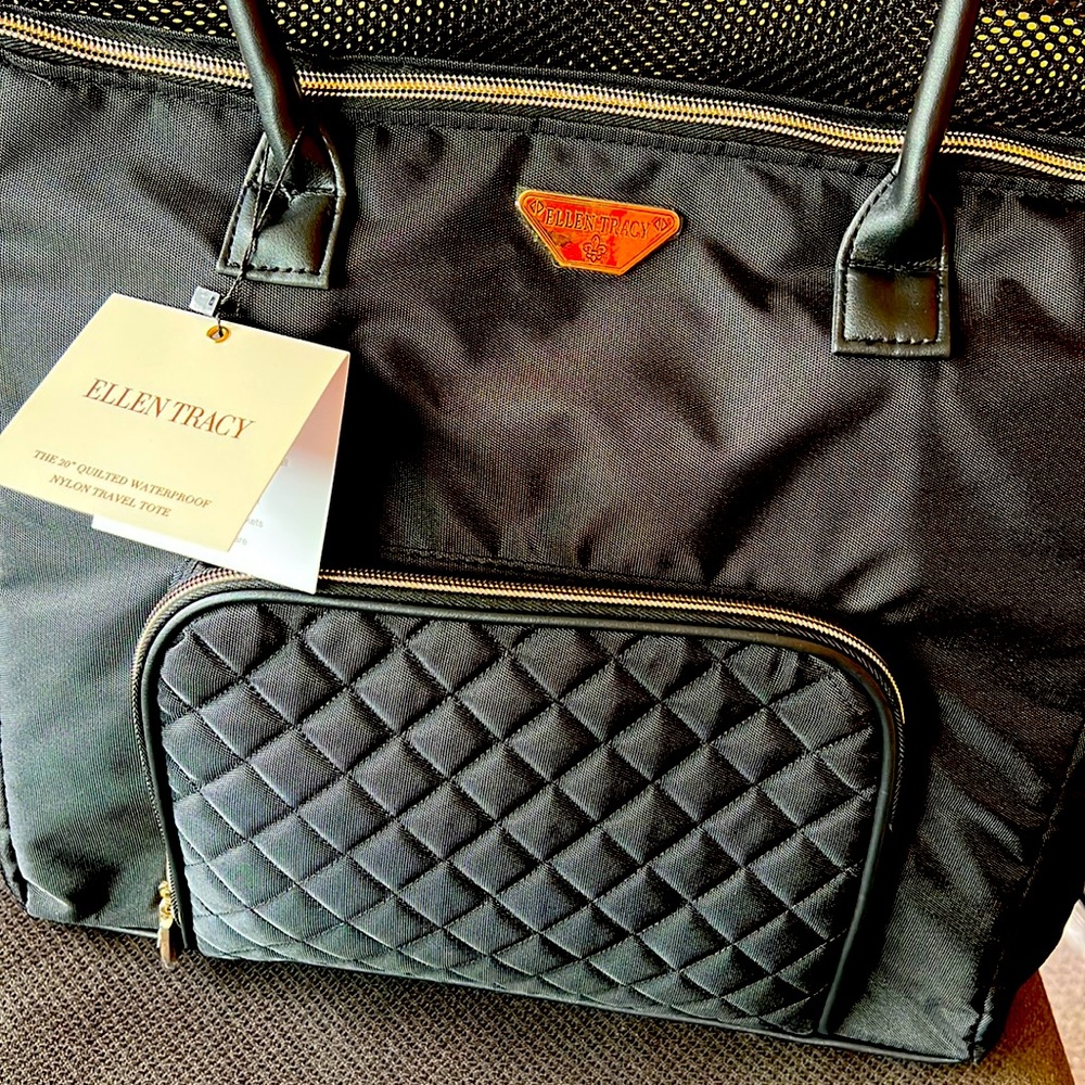 Ellen Tracy Water proof travel tote new with tags